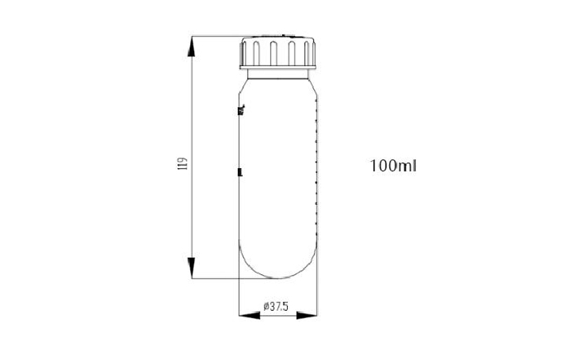Características del producto del tubo de centrífuga de tapón de rosca 100mL Características del producto del tubo de centrífuga de tapón de rosca 100mL